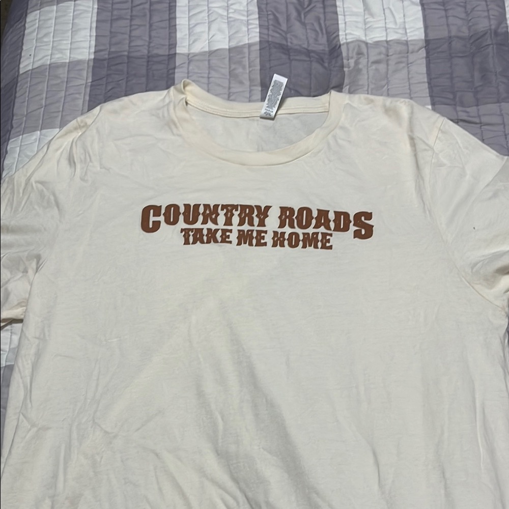 Country Roads Graphic Tee - Cream